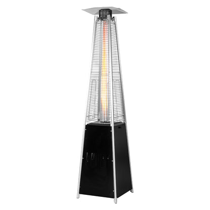 Pyramid Patio Heater,48,000 BTU with Wheels and Electronic Ignition for Backyard, Garden