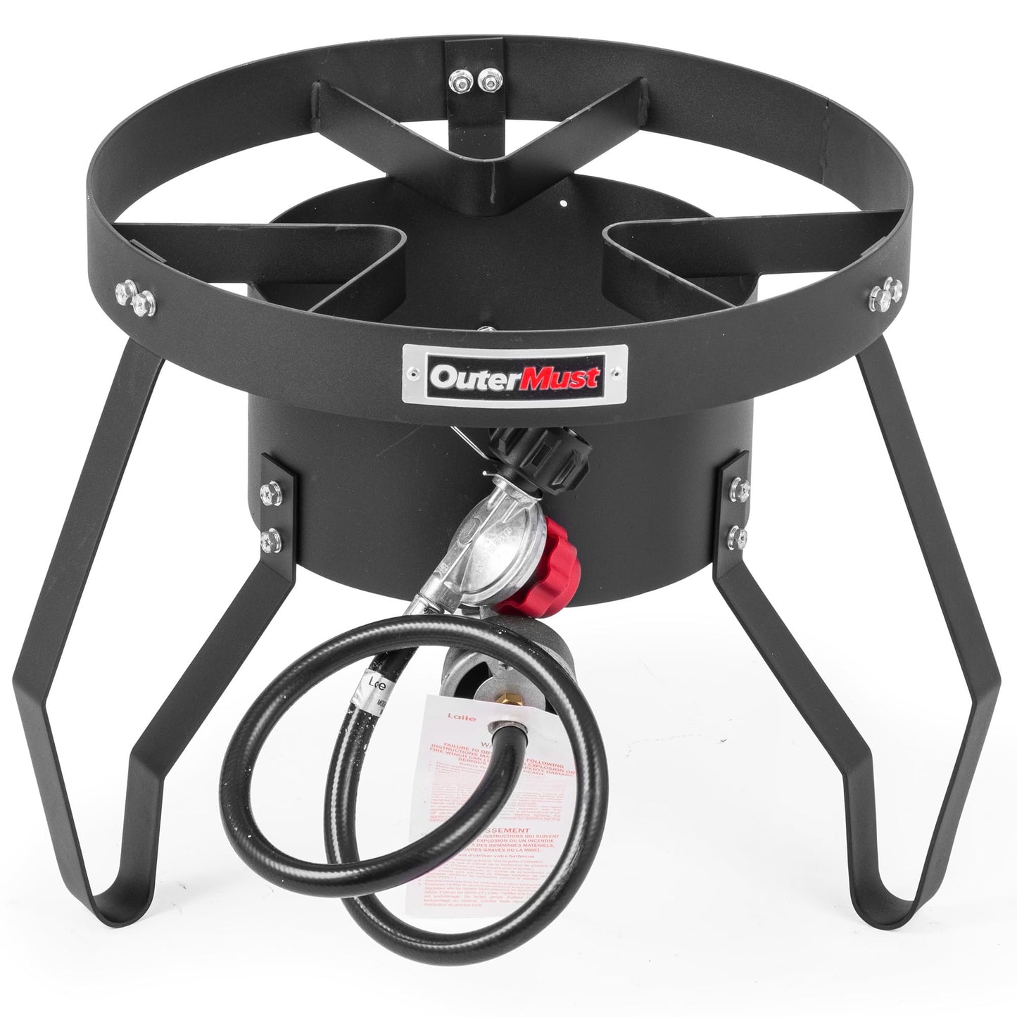 Outdoor Propane Burner Camping Stove Gas Burner with Adjustable Legs Ideal for Camping, Home Brewing, Turkey Frying and Maple Syrup Boiling