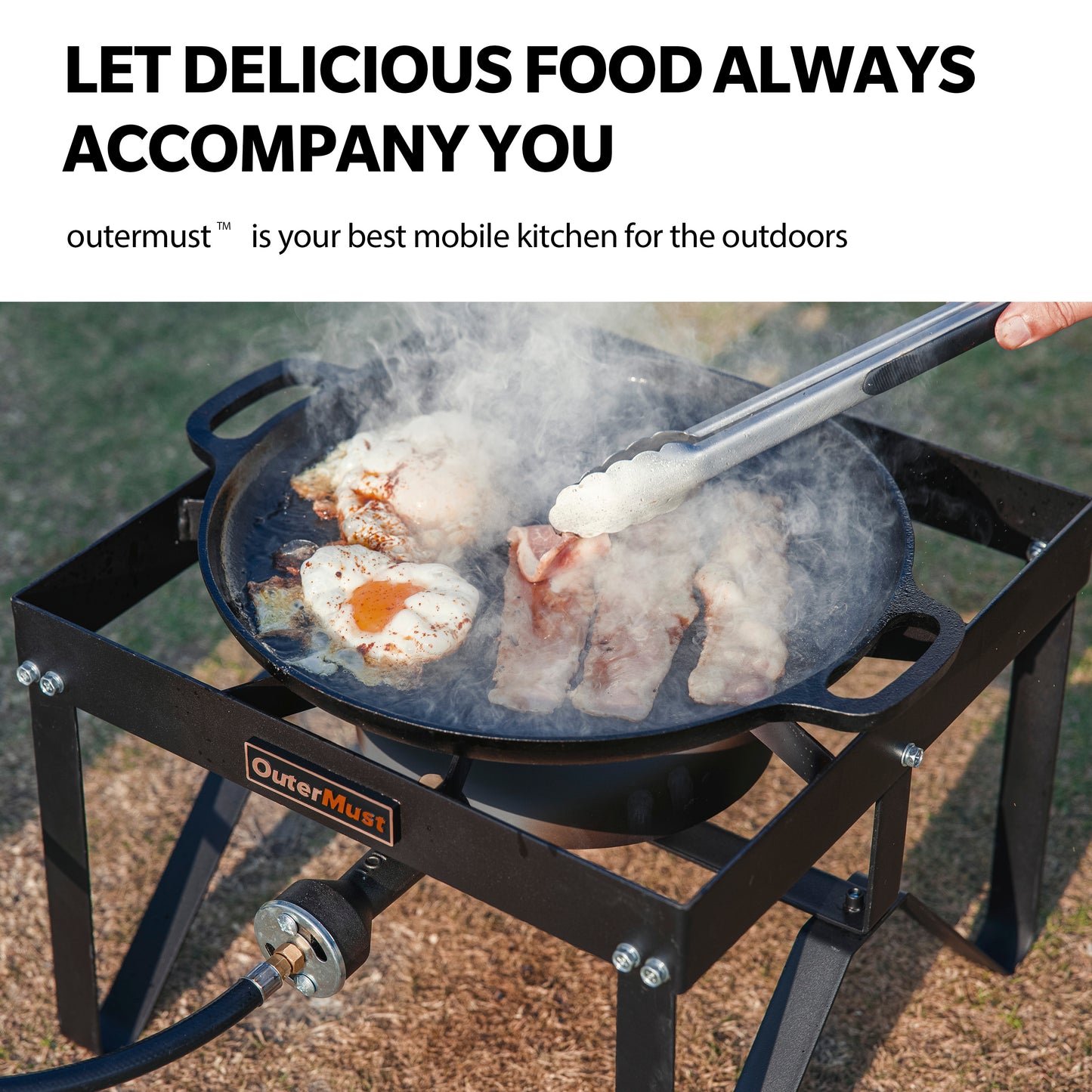 Outdoor Propane Burner  with 10 PSI Regulator and Cast Iron Braided Holes for Home Brewing,Turkey Fryer and Seafood Boiler