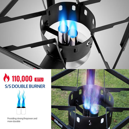 80 Qt. Crawfish Boiler with Burner 110,000BTU, Aluminuml Pot and 10 PSI Regulator for Cooking