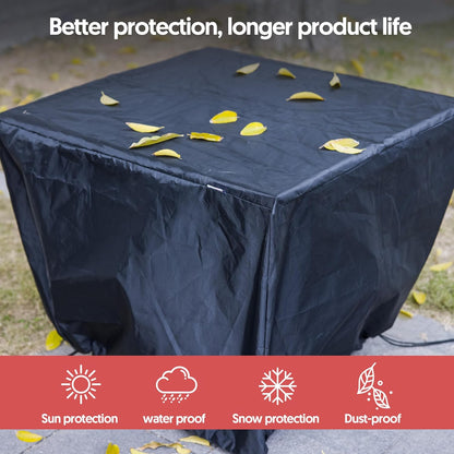 30 Inch Propane Fire Pit Table  50,000 BTU with Cover, Lid & Glass Bead for Garden, Backyard