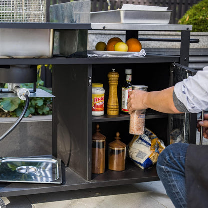 85,000 BTU Outdoor Kitchen Station with Stainless Steel Top for Fish & Turkey Frying