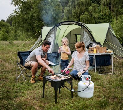 Outdoor Propane Burner Camping Stove Gas Burner with Adjustable Legs Ideal for Camping, Home Brewing, Turkey Frying and Maple Syrup Boiling