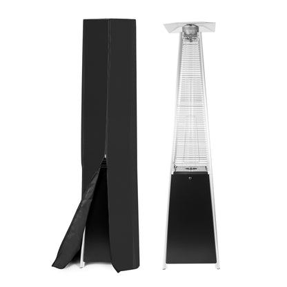 OuterMust 90.5" Patio Heater Cover for Pyramid Outdoor Propane Heater with Cover, Waterproof Black