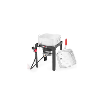 Outdoor Fish Fryer,with 12 Qt. Fryer Pot, Inner Basket and Gas Burner 50,000 BTU Ideal for Frying Fish, French Fries,