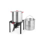 80 Qt. Crawfish Boiler with Burner 110,000BTU, Aluminuml Pot and 10 PSI Regulator for Cooking