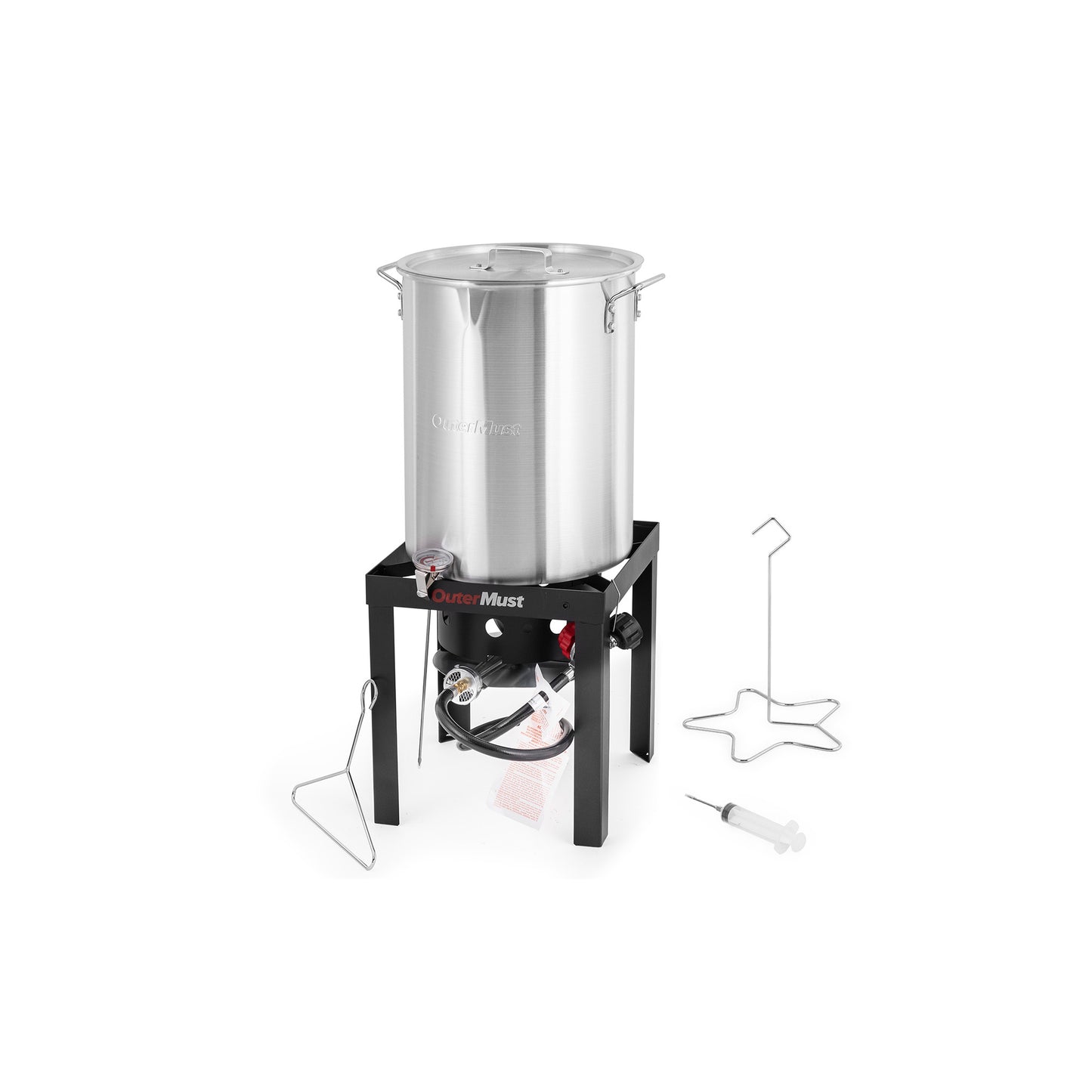 Propane Turkey Fryer Set Turkey Fryer Pot with Burner, Outdoor Cooking Pot Ideal for Cooking Crawfish, Turkey, and Crab for Thanksgiving Gathering
